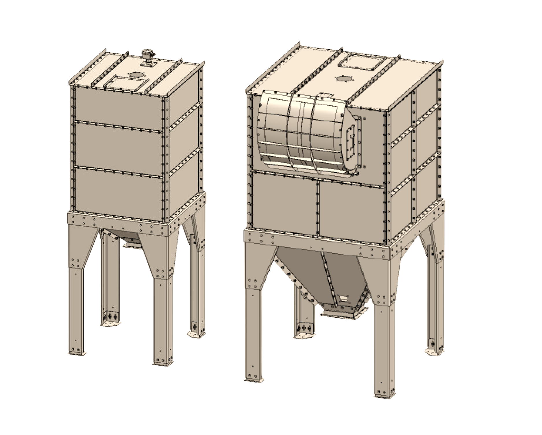 Buffer and Grist bins