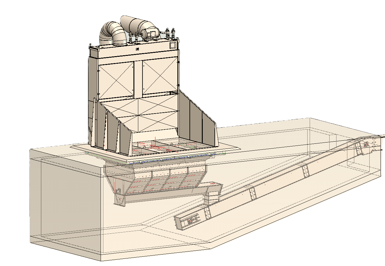 Intake from trucks or containers